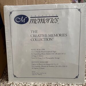 Creative Memories White Scrapbook Refill Pages